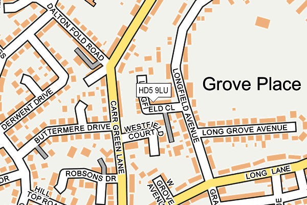 HD5 9LU map - OS OpenMap – Local (Ordnance Survey)