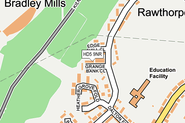 HD5 9NR map - OS OpenMap – Local (Ordnance Survey)