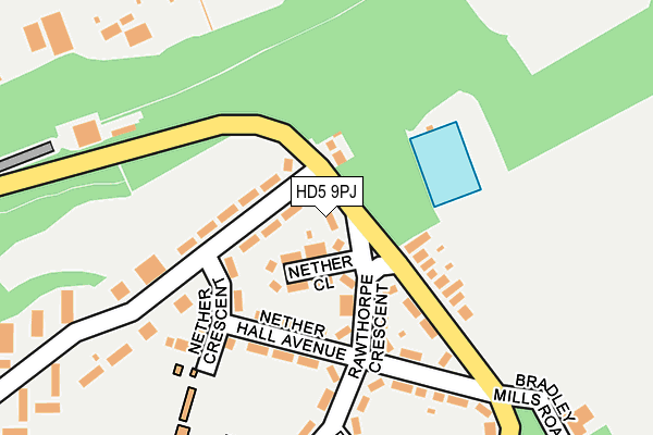 HD5 9PJ map - OS OpenMap – Local (Ordnance Survey)