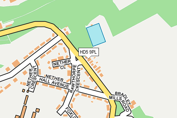 HD5 9PL map - OS OpenMap – Local (Ordnance Survey)