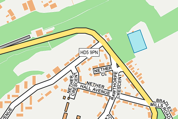 HD5 9PN map - OS OpenMap – Local (Ordnance Survey)