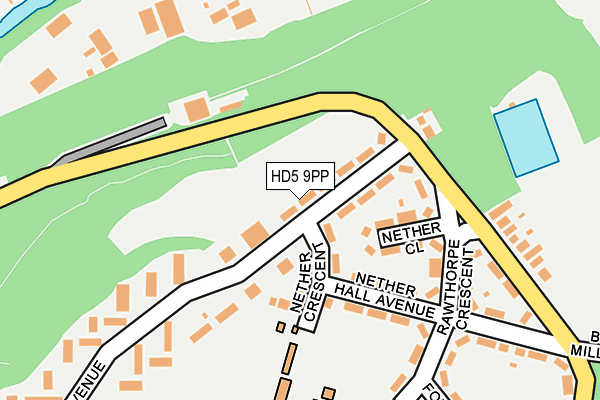 HD5 9PP map - OS OpenMap – Local (Ordnance Survey)
