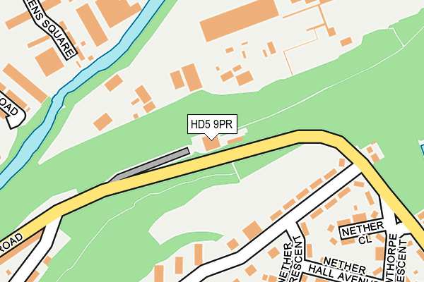 HD5 9PR map - OS OpenMap – Local (Ordnance Survey)