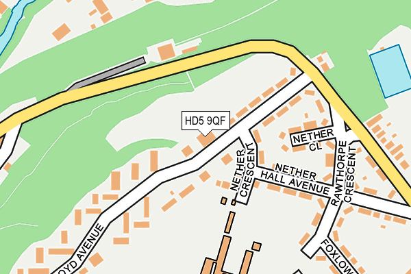 HD5 9QF map - OS OpenMap – Local (Ordnance Survey)