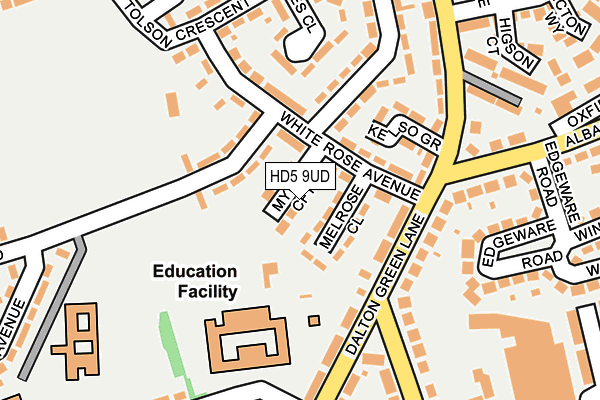 HD5 9UD map - OS OpenMap – Local (Ordnance Survey)