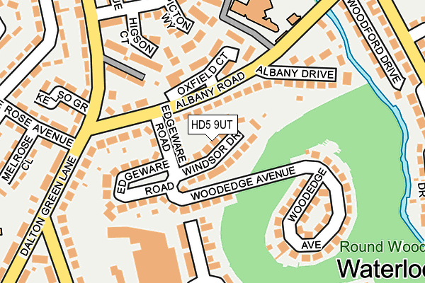 HD5 9UT map - OS OpenMap – Local (Ordnance Survey)