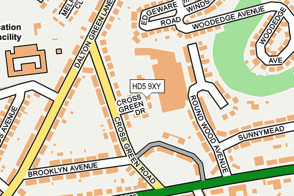 HD5 9XY map - OS OpenMap – Local (Ordnance Survey)