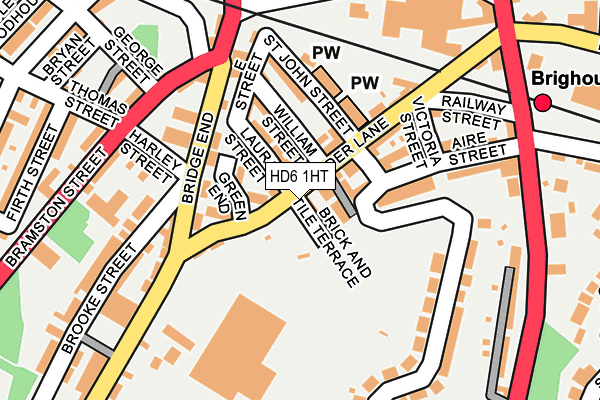 HD6 1HT map - OS OpenMap – Local (Ordnance Survey)