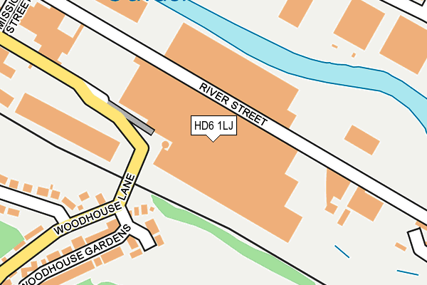 HD6 1LJ map - OS OpenMap – Local (Ordnance Survey)