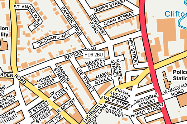 HD6 2BU map - OS OpenMap – Local (Ordnance Survey)