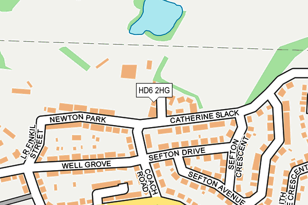 HD6 2HG map - OS OpenMap – Local (Ordnance Survey)