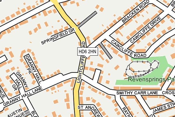 HD6 2HN map - OS OpenMap – Local (Ordnance Survey)