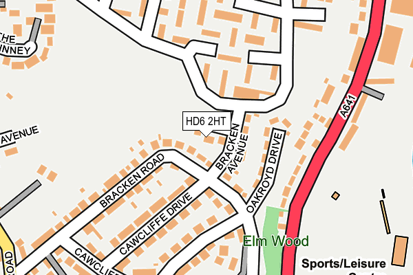 HD6 2HT map - OS OpenMap – Local (Ordnance Survey)