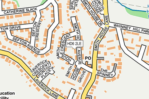 HD6 2LE map - OS OpenMap – Local (Ordnance Survey)