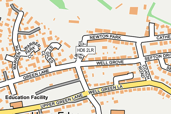 HD6 2LR map - OS OpenMap – Local (Ordnance Survey)