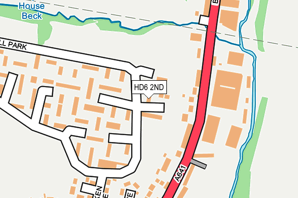 HD6 2ND map - OS OpenMap – Local (Ordnance Survey)