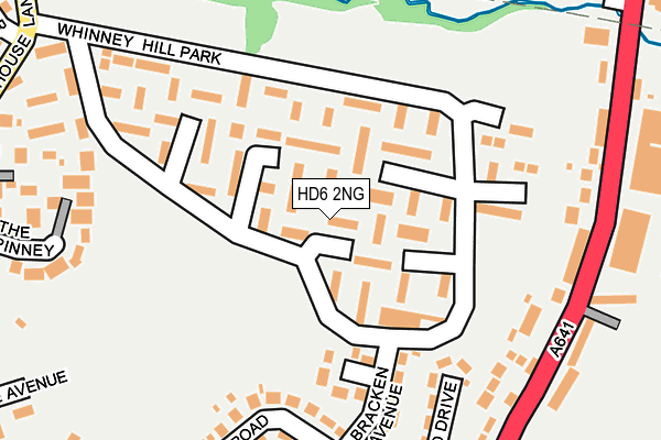 HD6 2NG map - OS OpenMap – Local (Ordnance Survey)