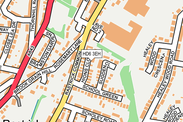 HD6 3EH map - OS OpenMap – Local (Ordnance Survey)