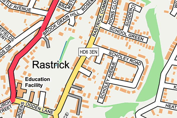 HD6 3EN map - OS OpenMap – Local (Ordnance Survey)