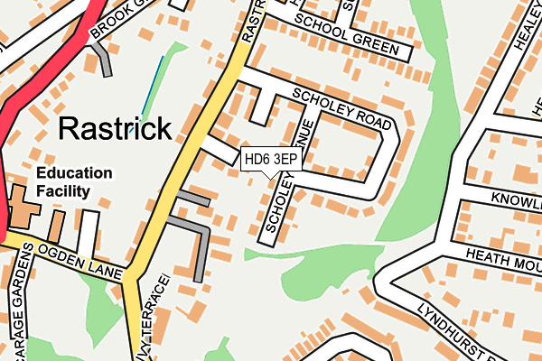 HD6 3EP map - OS OpenMap – Local (Ordnance Survey)