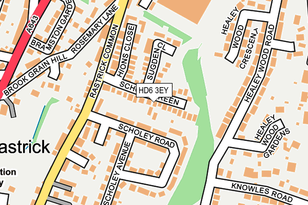 HD6 3EY map - OS OpenMap – Local (Ordnance Survey)