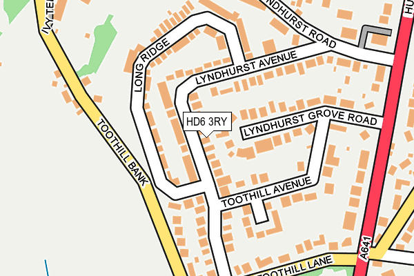 HD6 3RY map - OS OpenMap – Local (Ordnance Survey)