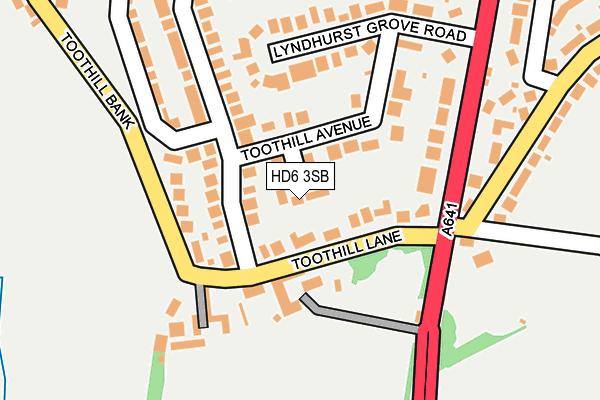 HD6 3SB map - OS OpenMap – Local (Ordnance Survey)