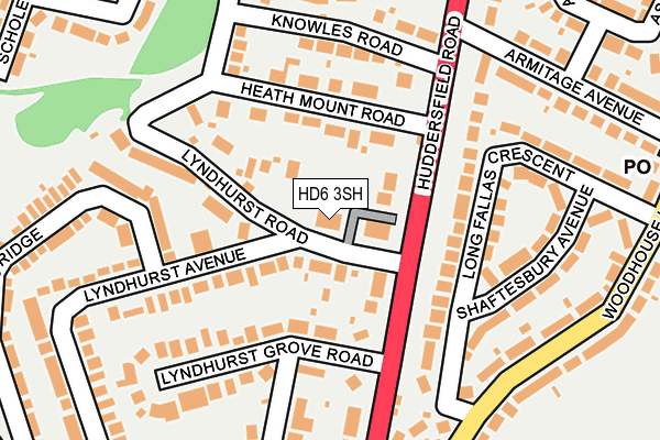 HD6 3SH map - OS OpenMap – Local (Ordnance Survey)