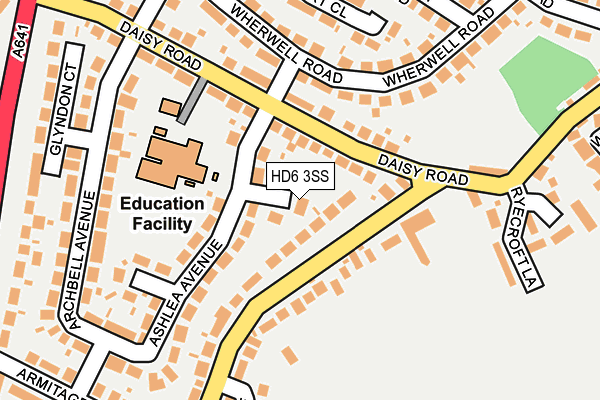 HD6 3SS map - OS OpenMap – Local (Ordnance Survey)