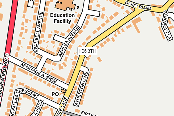Map of BRIGHOUSE DYSLEXIA CENTRE LIMITED at local scale