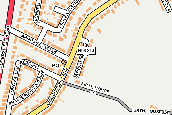 HD6 3TJ map - OS OpenMap – Local (Ordnance Survey)