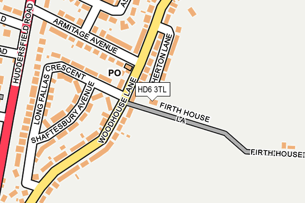 HD6 3TL map - OS OpenMap – Local (Ordnance Survey)