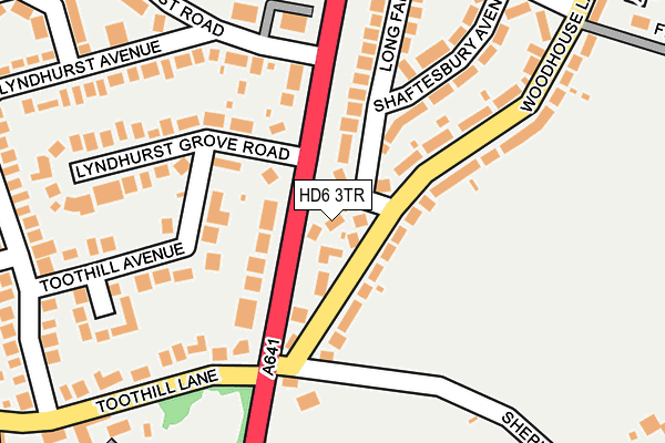HD6 3TR map - OS OpenMap – Local (Ordnance Survey)
