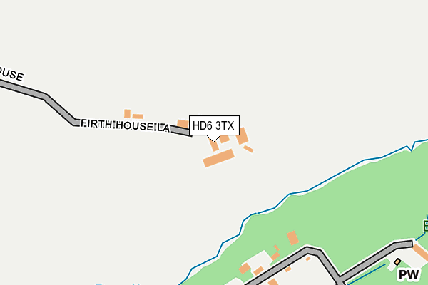 HD6 3TX map - OS OpenMap – Local (Ordnance Survey)