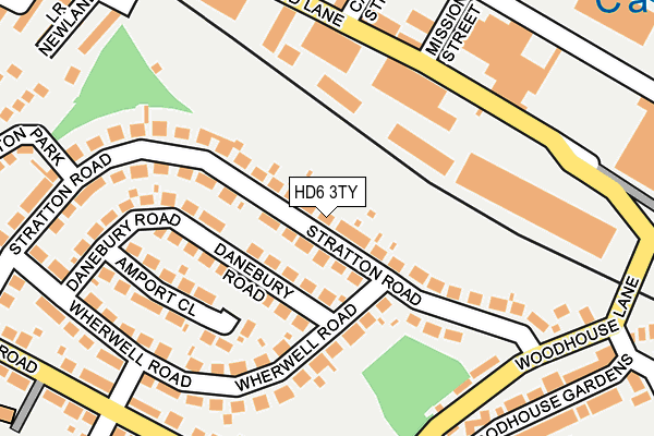 HD6 3TY map - OS OpenMap – Local (Ordnance Survey)