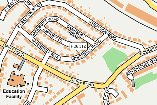 HD6 3TZ map - OS OpenMap – Local (Ordnance Survey)