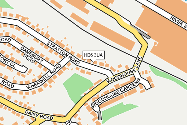 HD6 3UA map - OS OpenMap – Local (Ordnance Survey)