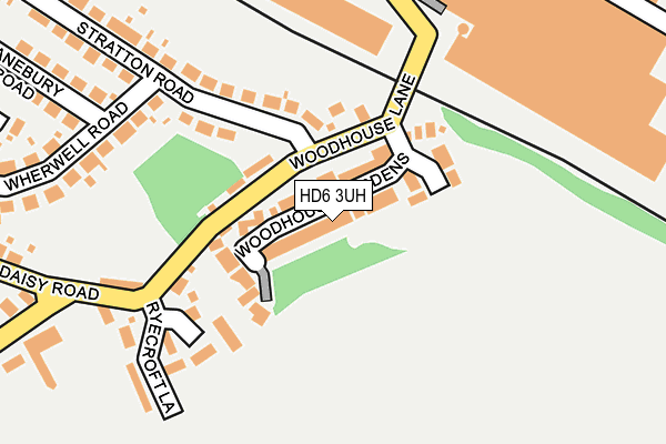 HD6 3UH map - OS OpenMap – Local (Ordnance Survey)