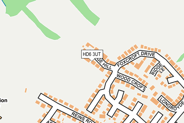 HD6 3UT map - OS OpenMap – Local (Ordnance Survey)
