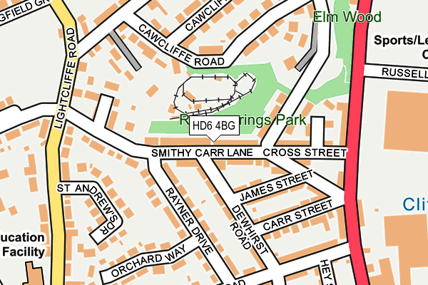 Map of DOUGH BRIGHOUSE LIMITED at local scale