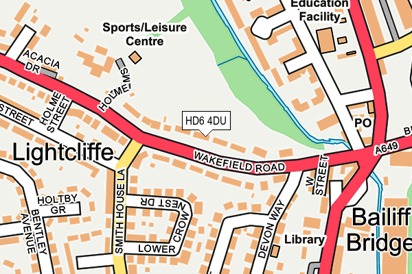 Map of HALIFAX ELECTRICAL LIMITED at local scale