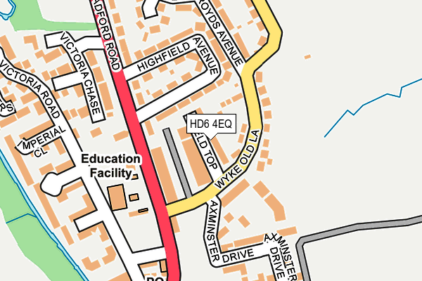 HD6 4EQ map - OS OpenMap – Local (Ordnance Survey)