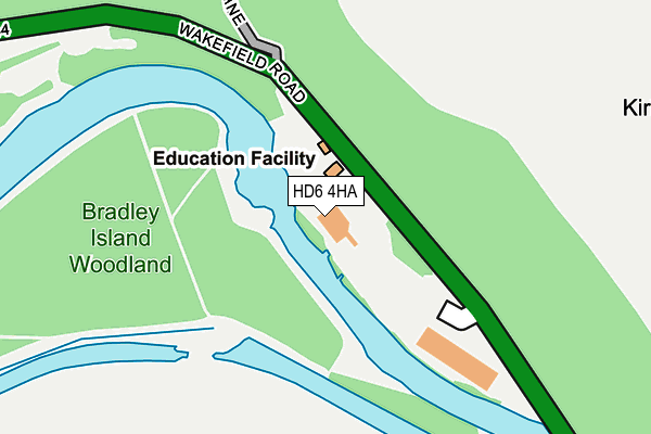 HD6 4HA map - OS OpenMap – Local (Ordnance Survey)