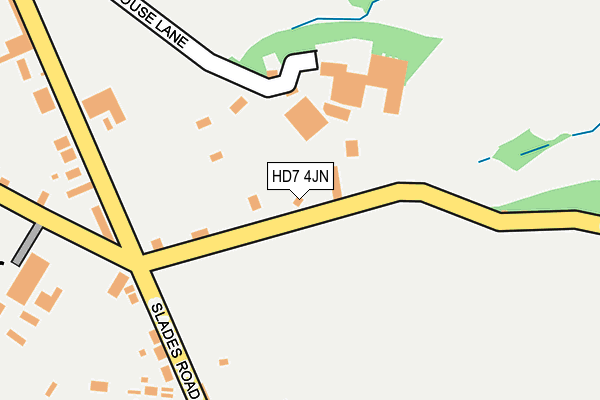 HD7 4JN map - OS OpenMap – Local (Ordnance Survey)