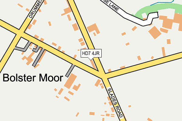 HD7 4JR map - OS OpenMap – Local (Ordnance Survey)