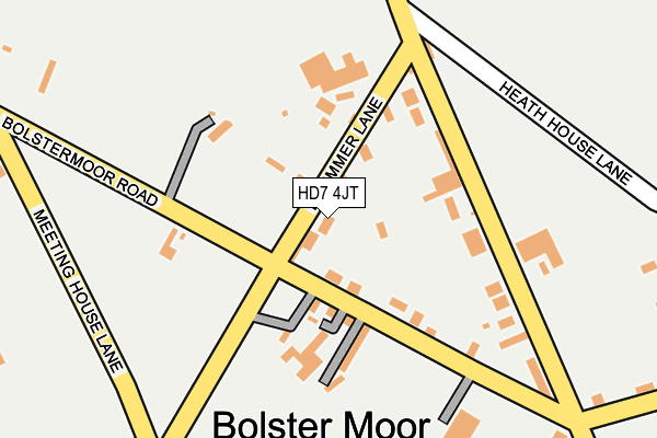 HD7 4JT map - OS OpenMap – Local (Ordnance Survey)