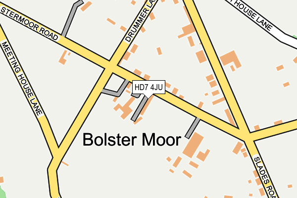 HD7 4JU map - OS OpenMap – Local (Ordnance Survey)