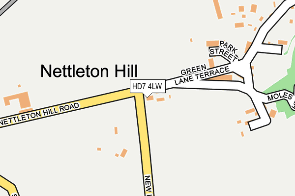 HD7 4LW map - OS OpenMap – Local (Ordnance Survey)