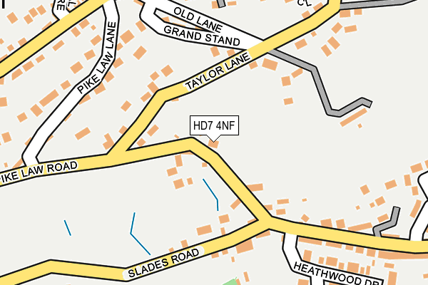 HD7 4NF map - OS OpenMap – Local (Ordnance Survey)