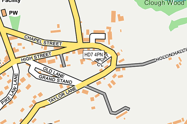 HD7 4PN map - OS OpenMap – Local (Ordnance Survey)